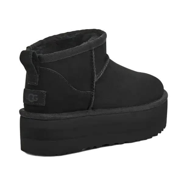 Ugg Damen Classic Ultra Mini Plateau-Boot Black / Schwarz