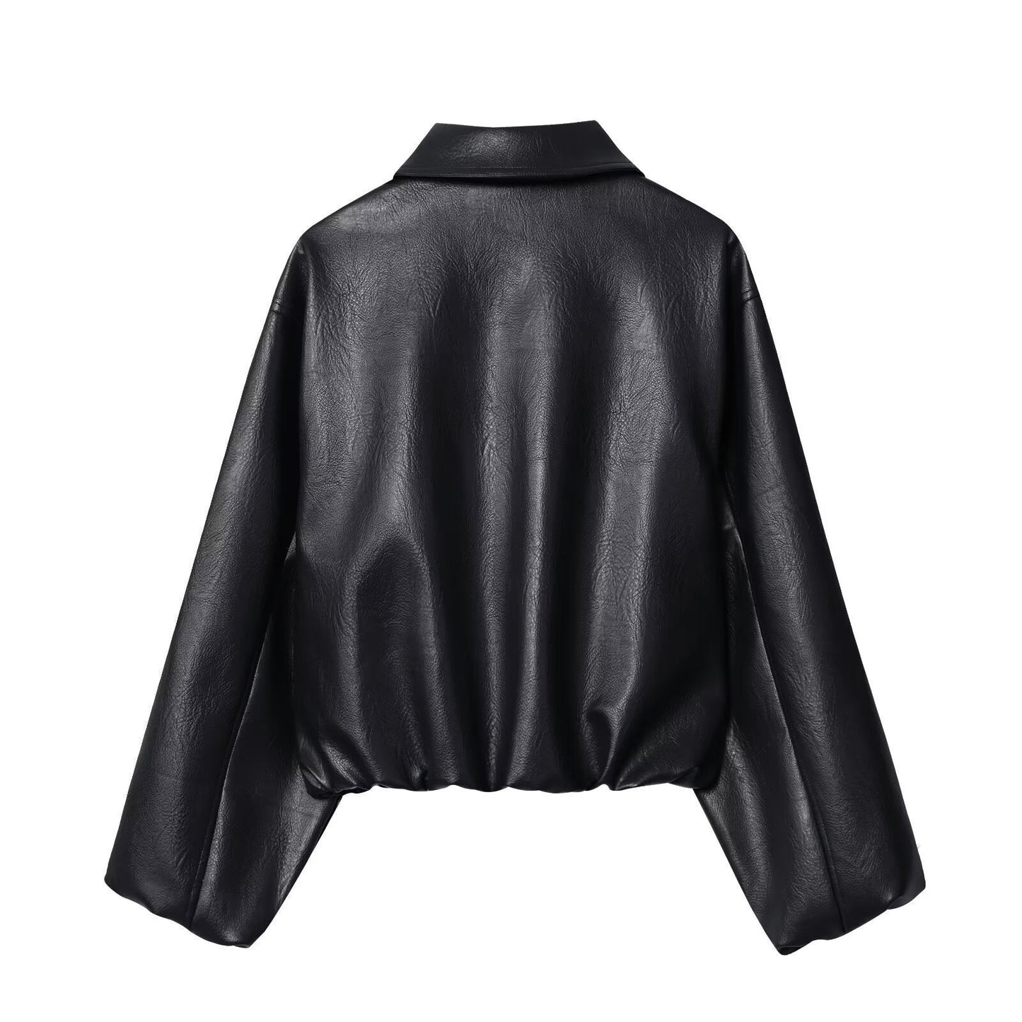 Kurzjacke mit Reißverschluss und Umlegekragen