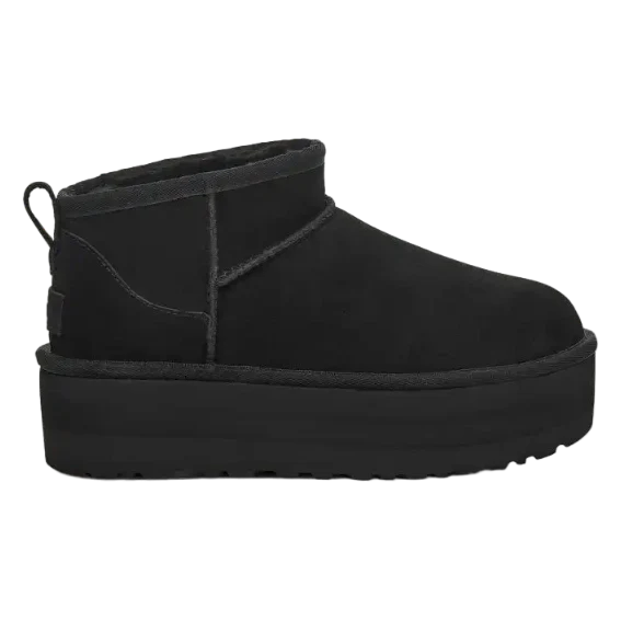 Ugg Damen Classic Ultra Mini Plateau-Boot Black / Schwarz