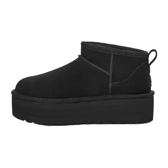 Ugg Damen Classic Ultra Mini Plateau-Boot Black / Schwarz