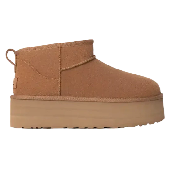 Ugg Damen Classic Ultra Mini Plateau-Boot Chestnut