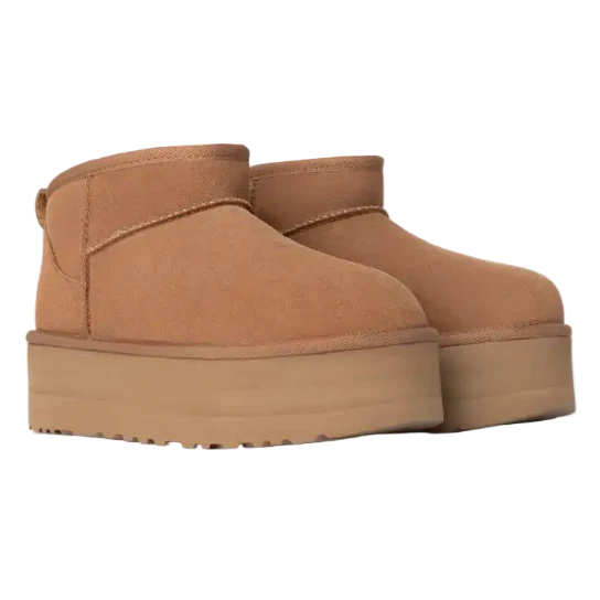 Ugg Damen Classic Ultra Mini Plateau-Boot Chestnut