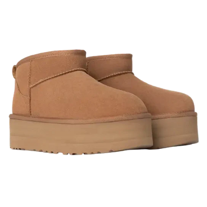 Ugg Damen Classic Ultra Mini Plateau-Boot Chestnut