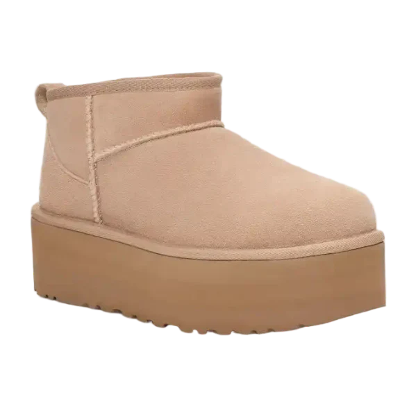 Ugg Damen Classic Ultra Mini Plateau-Boot Sand