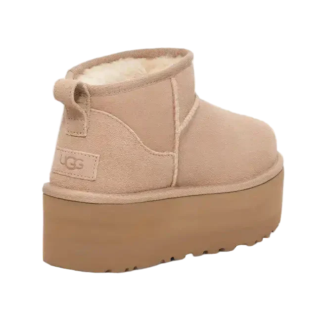 Ugg Damen Classic Ultra Mini Plateau-Boot Sand