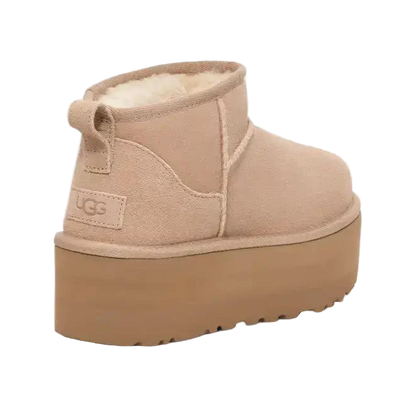 Ugg Damen Classic Ultra Mini Plateau-Boot Sand