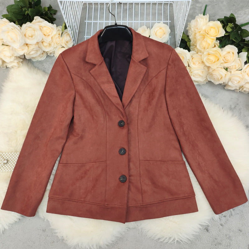 Taillierte Jacke mit Reverskragen und Zwei-Knopf-Leiste