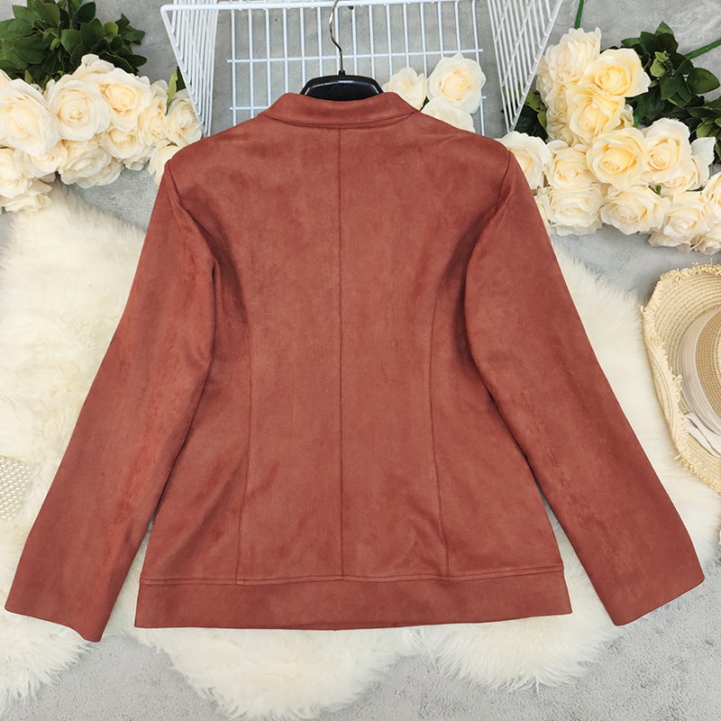 Taillierte Jacke mit Reverskragen und Zwei-Knopf-Leiste