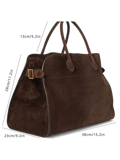 Große Handtasche mit Henkeln und Struktur-Oberfläche