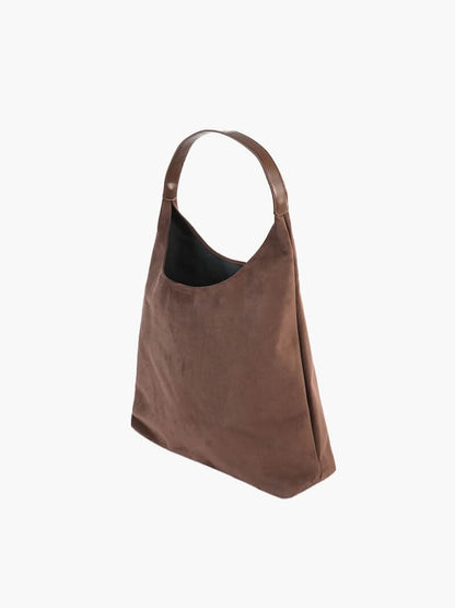 Schultertasche mit schlichtem Design und großem Hauptfach