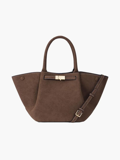 Handtasche mit Tragegriffen und Schulterriemen