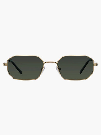 Sonnenbrille mit Metallrahmen und eckigen Gläsern